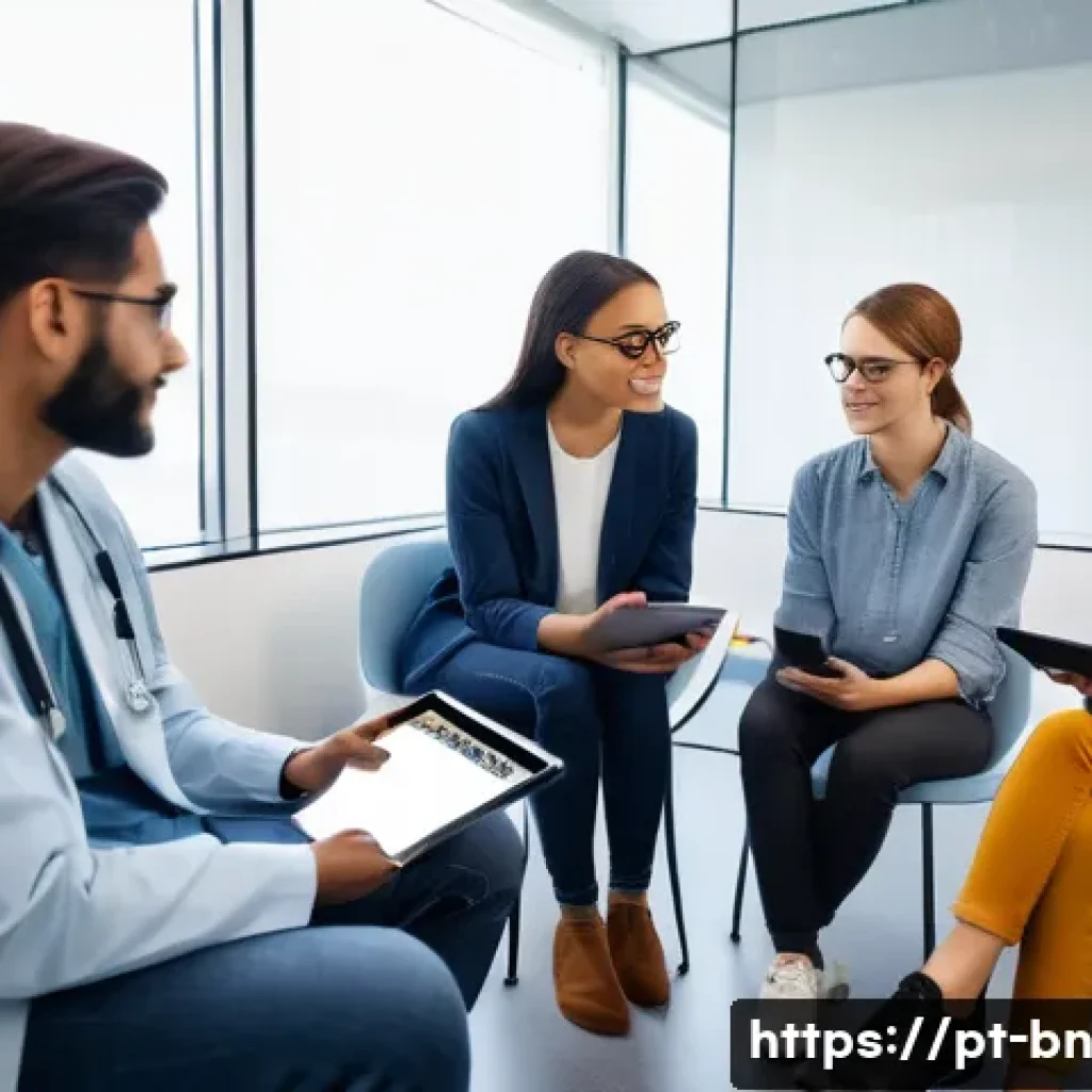 피험자 모집 방법 및 유의사항 - A professional medical research setting showing a diverse group of young adult volunteers seated com...