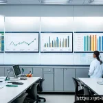 실험 설계에서의 데이터 품질 보증 - A modern scientific laboratory scene focused on meticulous experimental planning: a diverse team of ...