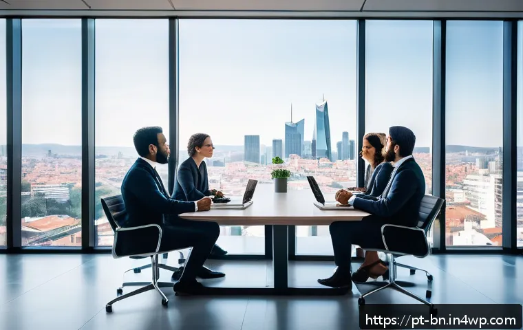가설 설정과 검증의 중요성 - A modern business meeting room with a diverse team of professionals thoughtfully discussing data cha...