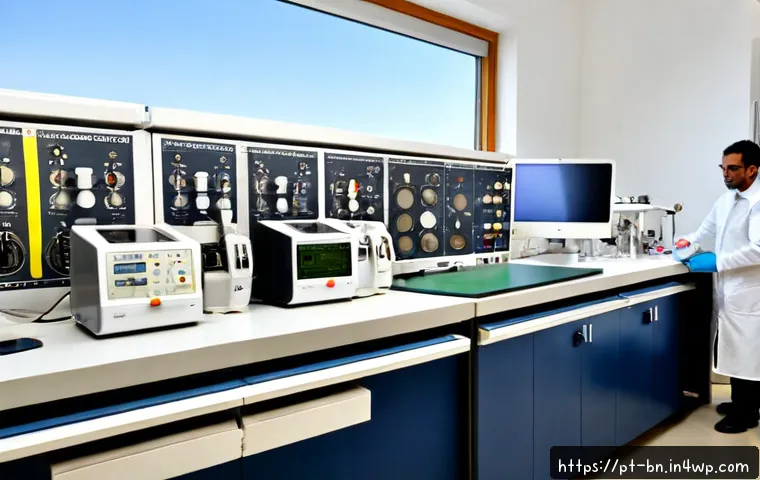 Home 17 다양한 실험 설계 기법의 장단점 - Photorealistic university research workspace in Portugal, a diverse team of adult scientists compari...