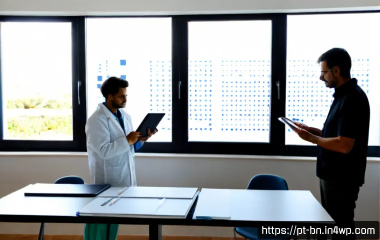 Home 15 실험 설계의 통계적 검증 방법 - Photorealistic university research laboratory in Portugal, a diverse team of adult researchers revie...